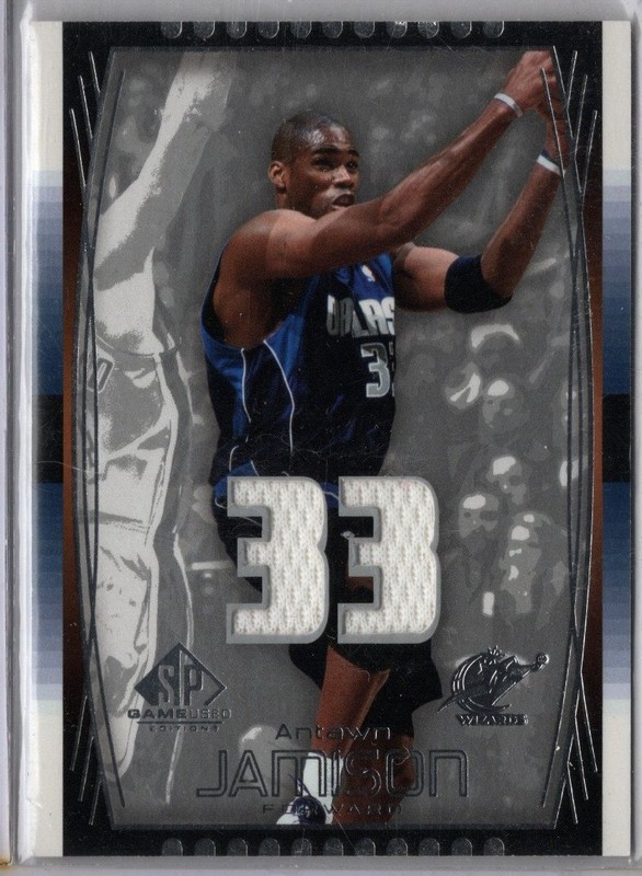 2004-05 SP Game Used Basketball Antwan Jamison Wizards  Game-Used  Jersey Card