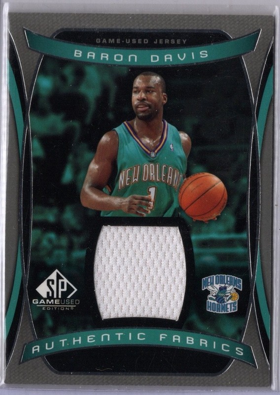 2004-05 SP Game Used Basketball Baron Davis Hornets Game-Used  Jersey Card