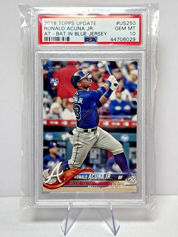 2018 Topps Update US250 Ronald Acuna Jr. RC Rookie PSA 10