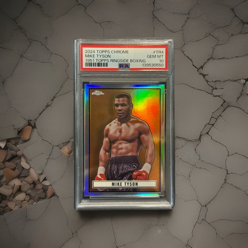 2024 Topps Chrome Boxing Legend Mike Tyson 1951 Ringside Boxing PSA Gem Mint 10