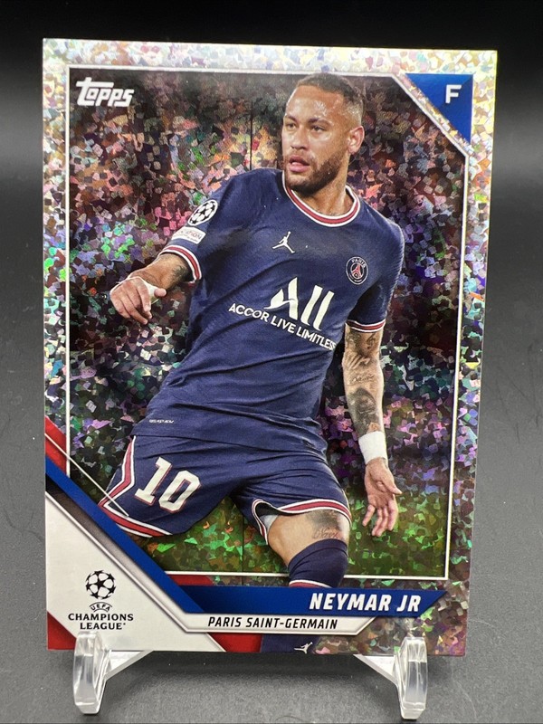 NEYMAR JR. 2021-22 Topps UEFA Champions League SP Sparkle Foil Parallel #150 PSG