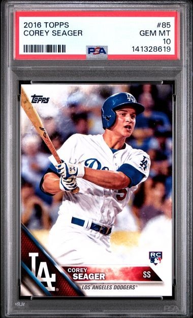 2016 Corey Seager Topps #85 LA Dodgers Graded PSA 10 GEM MINT