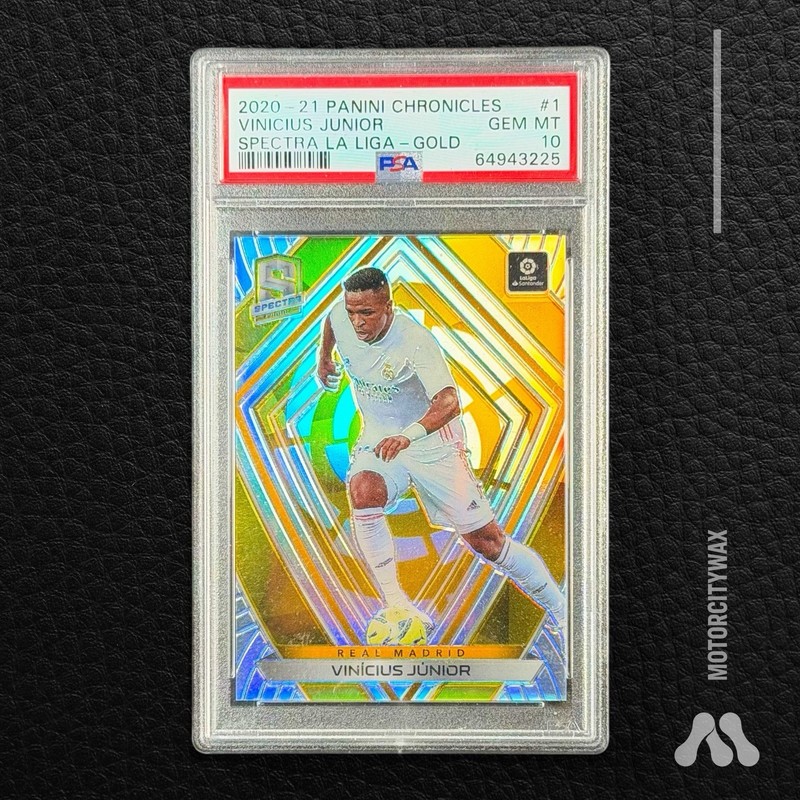 Vinicius Jr 2020-21 Panini Spectra True Gold /10 PSA 10 Pop 1 Stunning Card