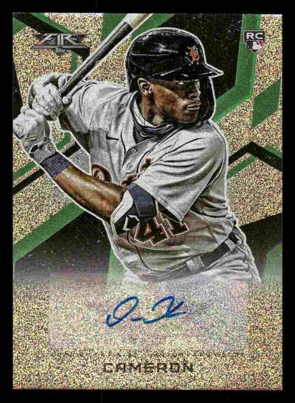 Daz Cameron - 2021 Topps Fire Baseball #AV-DC - Detroit Tigers - 1/1 Rookie Auto