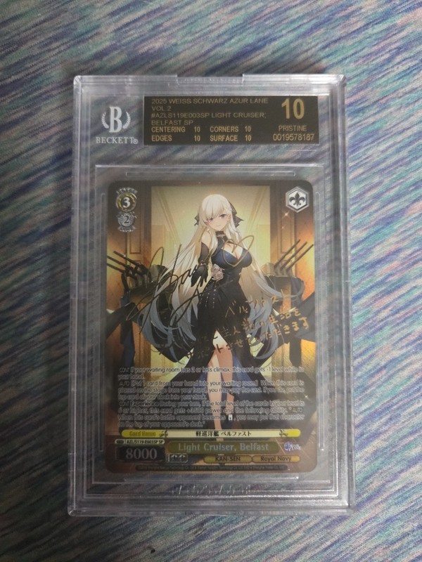 2025 Azurlane Vol 2 Bgs Black Label 10 Light Curiser Belfast SP