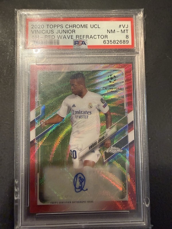 Vinicius Jr 2020 Topps Chrome UCL Rookie Red /5