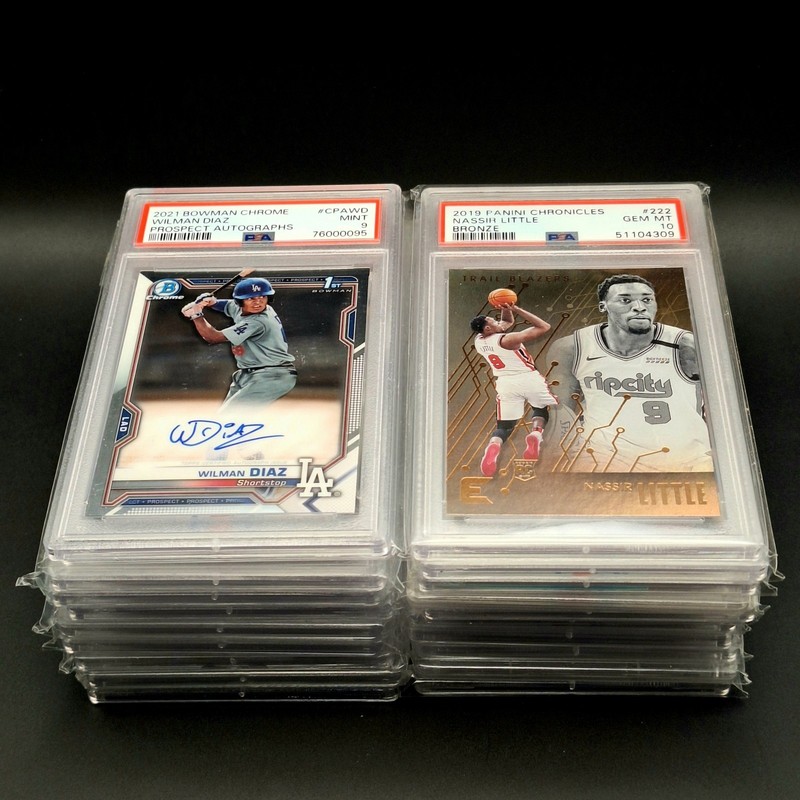 1 PSA Slab Guaranteed Graded 9 Or 10 – Baseball - Basketball - Football Only