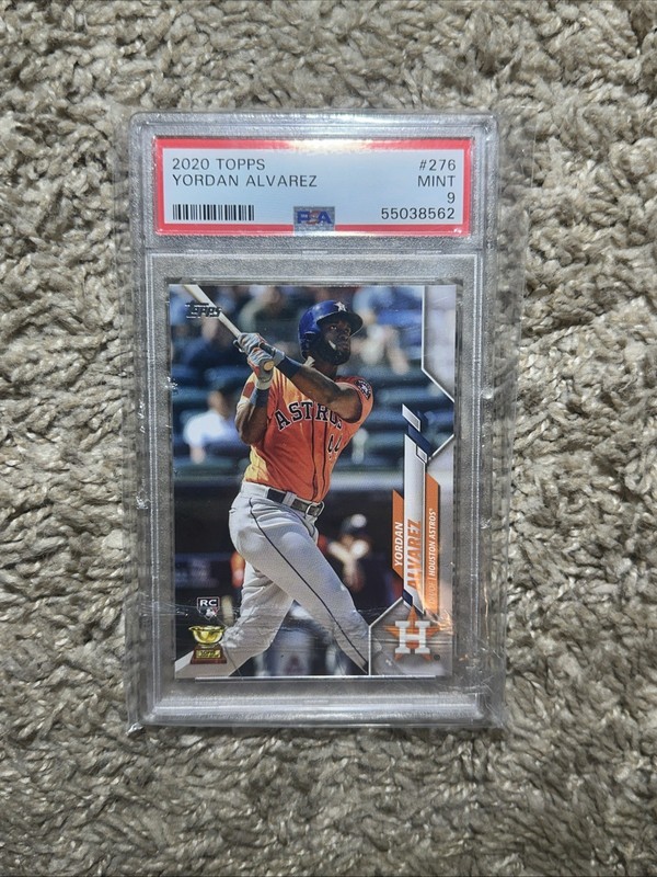 2020 Yordan Alvarez Topps Gold Cup Rookie PSA 9