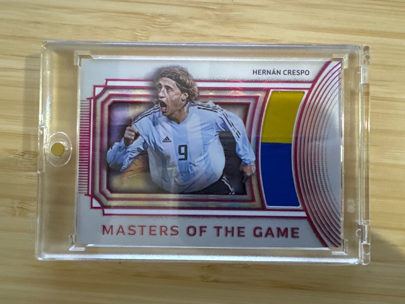 Hernan Crespo 01/04 Futera Platinum Masters Of The Game Match Worn Jersey