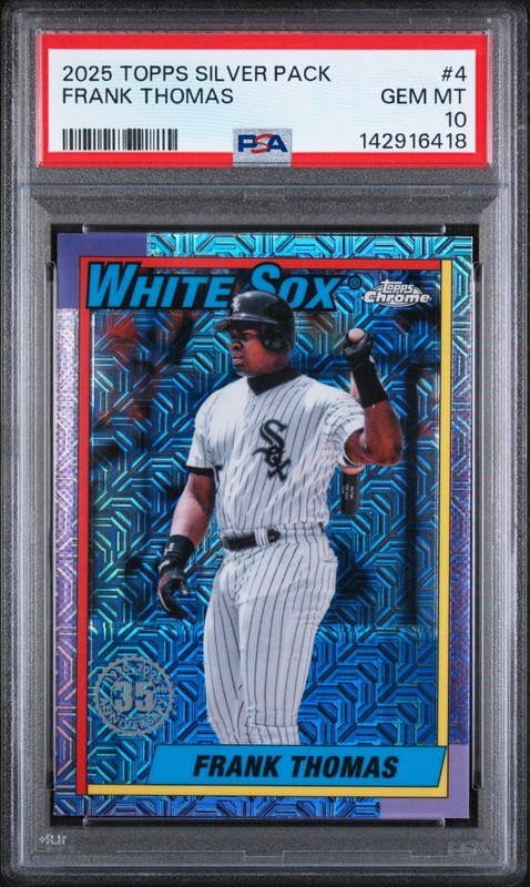 Frank Thomas - 2025 Topps Chrome Silver Pack Promo  PSA 10