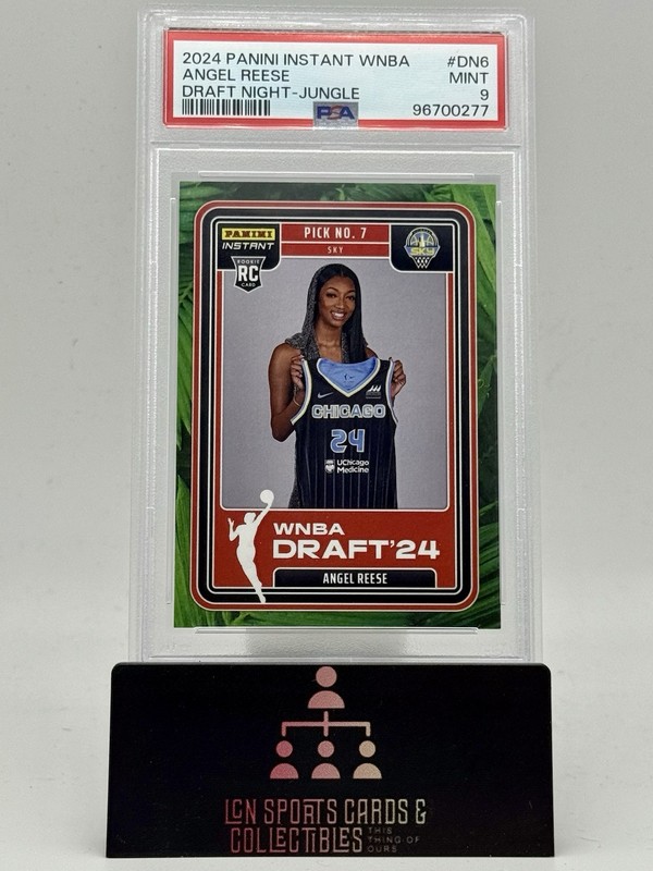 2024 Panini Instant WNBA Basketball Angel Reese Draft Night Jungle 20/25 PSA 9