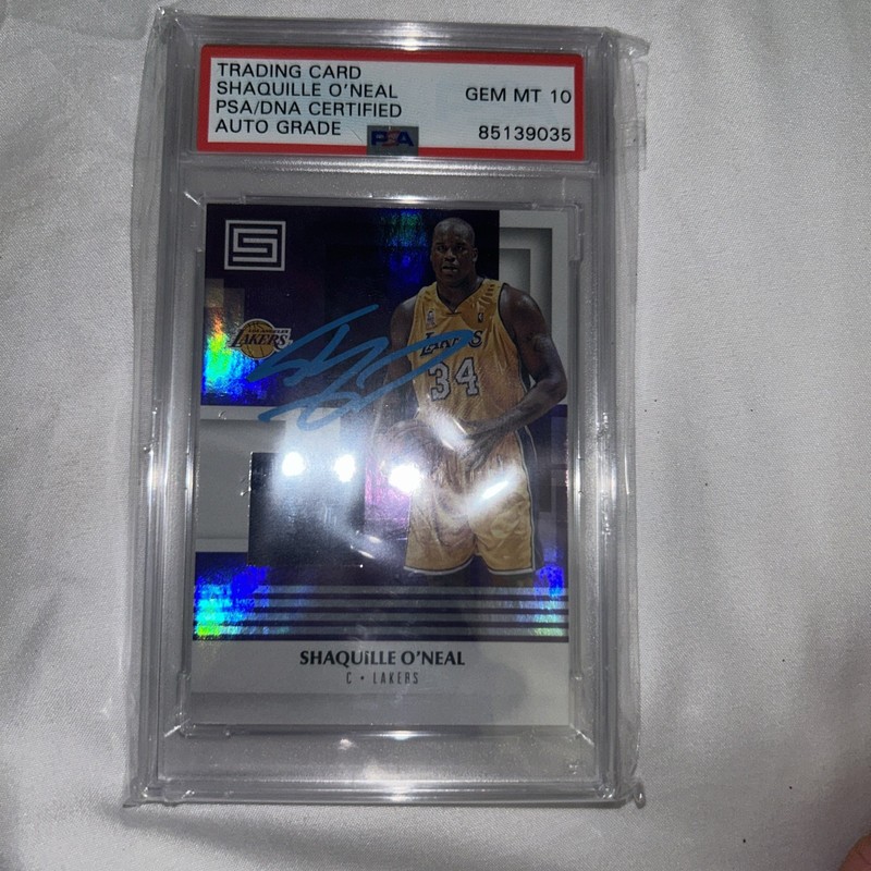 2017-2018 Panini Shaquille O’neal jersey auto gem mt 10 psa #M-SON