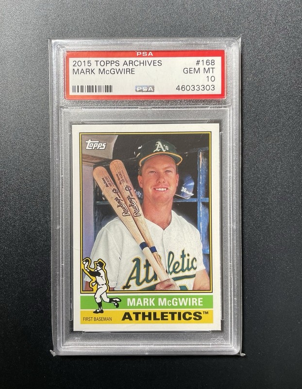2015 Topps Archives #168 Mark McGwire PSA 10 💎 GEM MINT Oakland Athletics