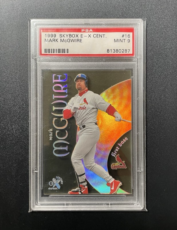 1999 Skybox E-X Century #16 Mark McGwire PSA 9 MINT ST Louis Cardinals
