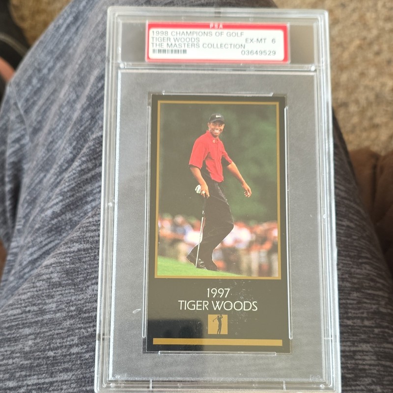 Grand Slam Ventures Champions of Golf Masters Tiger Woods #1997 Rookie 1997 PSA