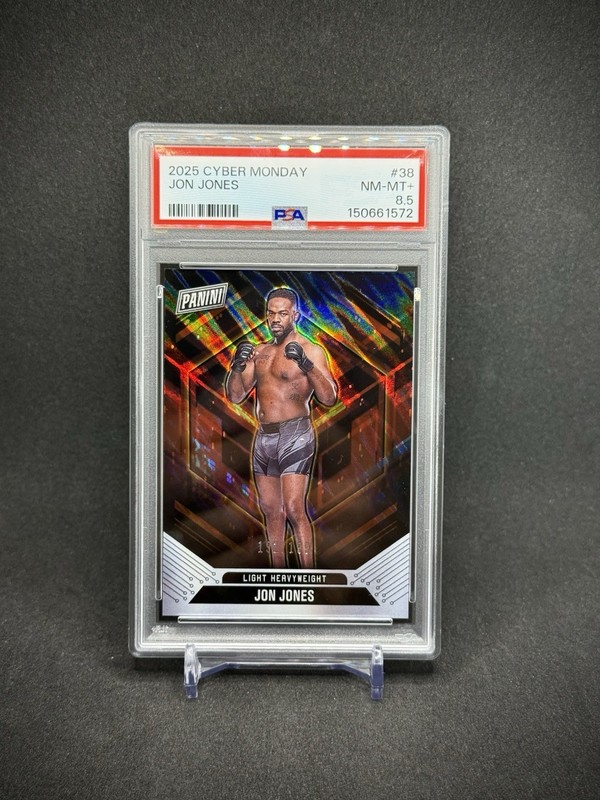 Jon Jones 2025 Panini Cyber Monday /199 #38 PSA