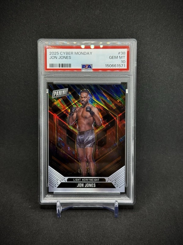 Jon Jones 2025 Panini Cyber Monday /199 #38 PSA 10 Gem Mint