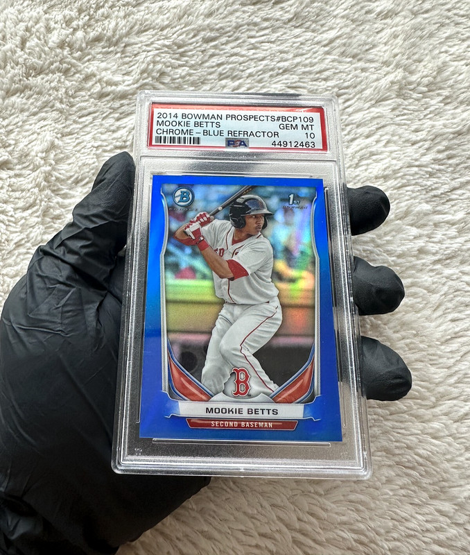 2014 Bowman Chrome Mookie Betts Blue Refractor Rookie #/250 - PSA 10 GEM MT