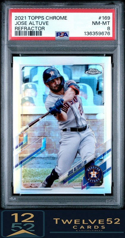 2021 Topps Chrome Jose Altuve 8 PSA