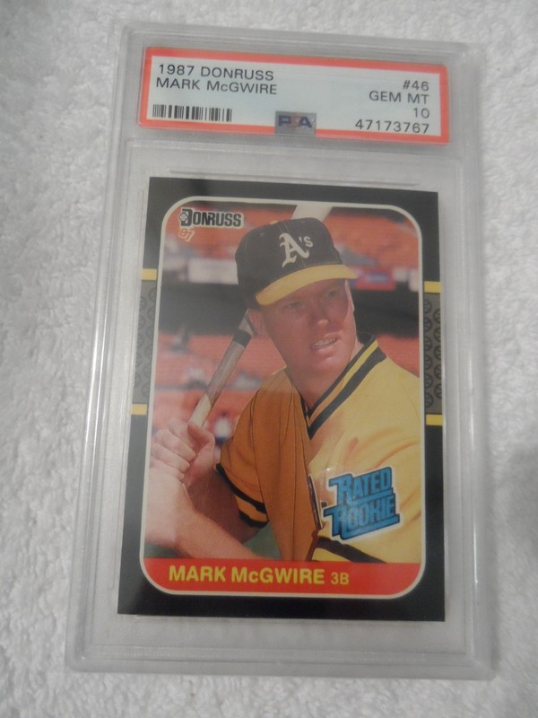 1987 Donruss #46 Mark McGwire Oakland A's RC Rookie PSA 10 GEM MT