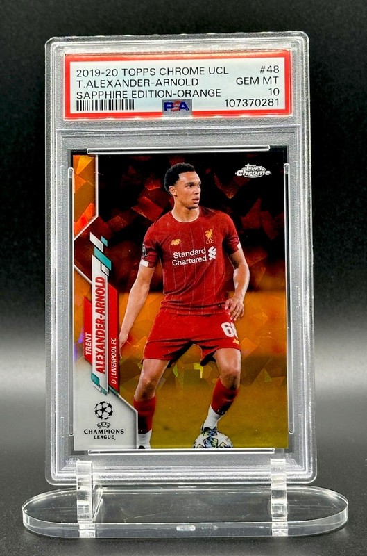 2019-20 Topps Chrome TRENT ALEXANDER-ARNOLD SAPPHIRE EDITION-ORANGE /50 PSA 10