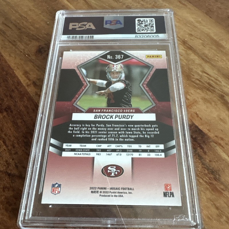 2022 Panini Mosaic - Rookies Brock Purdy #367 (RC) view 2