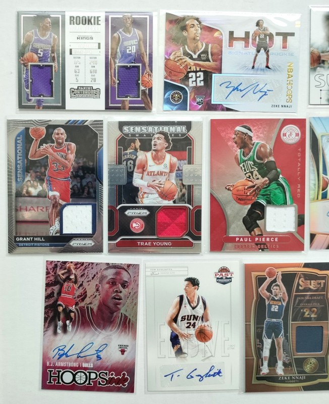 14x Auto Patch LOT /49 Webber Trae GRANT HILL Paul Pierce STOCKTON Rookie FOX view 2