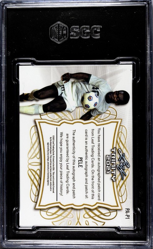 2021 Trinity #PA-P1 Pele Patch Autoed Auto SGC 9.5 view 2