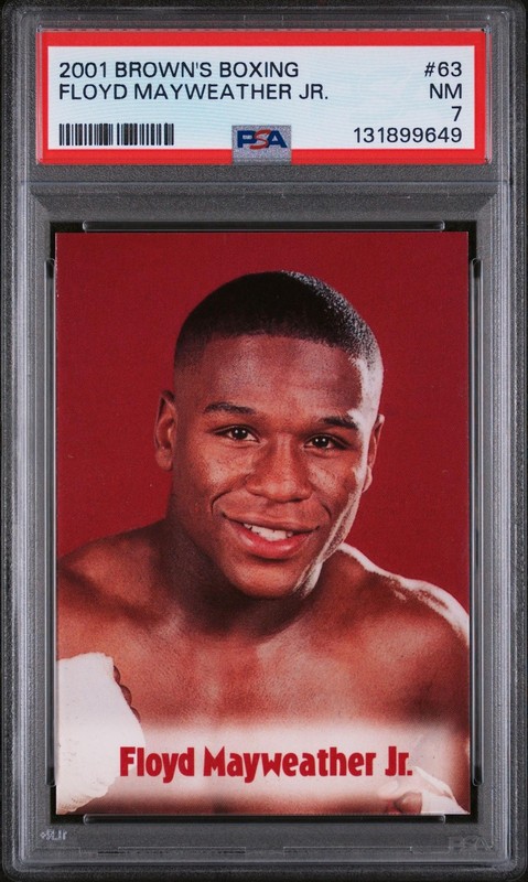 2001 Brown's Boxing Floyd Mayweather #63 PSA 7