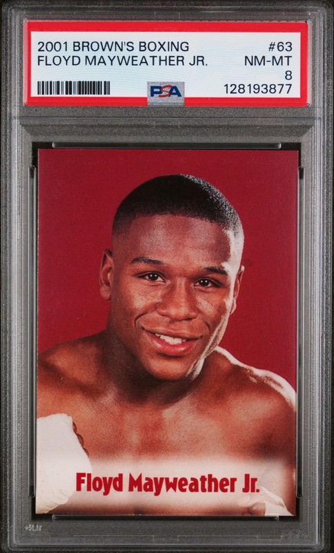 2001 Brown's Boxing Floyd Mayweather #63 PSA 8