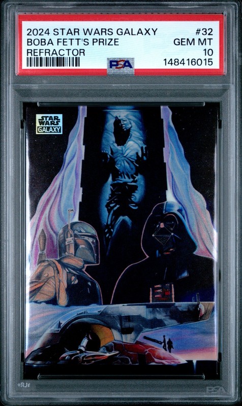 Boba Fett's Prize - 2024 Star Wars Chrome Galaxy Refractor  PSA 10