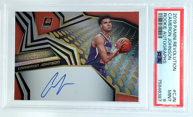 Cameron Johnson Rookie Auto PSA 9 ON CARD 2019-20 Revolution Autograph Cam