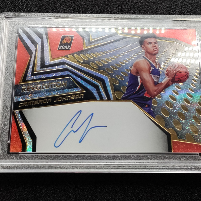 Cameron Johnson Rookie Auto PSA 9 ON CARD 2019-20 Revolution Autograph Cam view 2