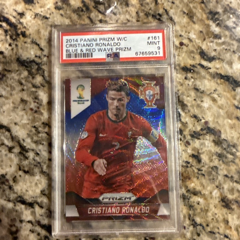 2014 Panini Prizm World Cup Cristiano Ronaldo #161 Blue & REDWAVE Prizm SP 🔥🐐