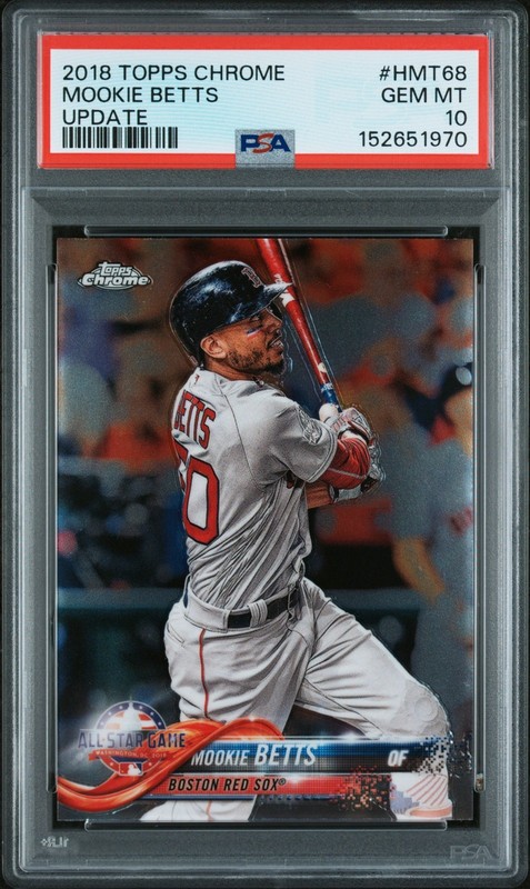 Mookie Betts - 2018 Topps Chrome Update  PSA 10