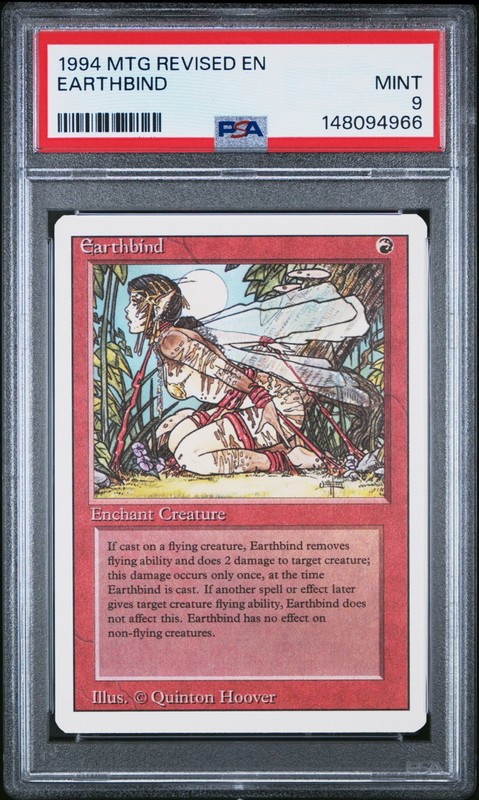 1994 MAGIC THE GATHERING REVISED EDITION  EARTHBIND PSA 9