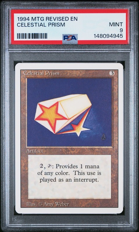 1994 MAGIC THE GATHERING REVISED EDITION  CELESTIAL PRISM PSA 9