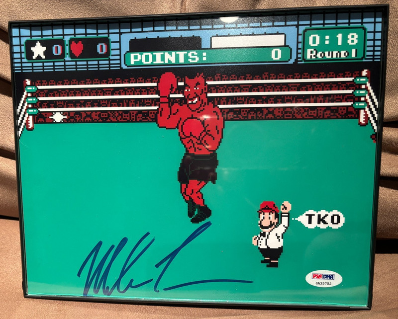 Mike Tyson Auto Signed 8x10 Photo Punch Out PSA/DNA Authenticated