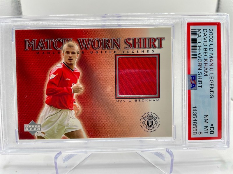 David Beckham Manchester United 2002 Upper Deck Match Worn Shirt Relic Card