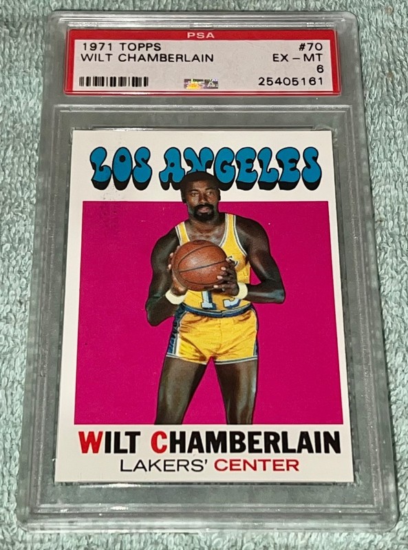1971 Topps Wilt Chamberlain #70 *** PSA-6 (EX-MT) *** “Great Color!” Very Sharp!