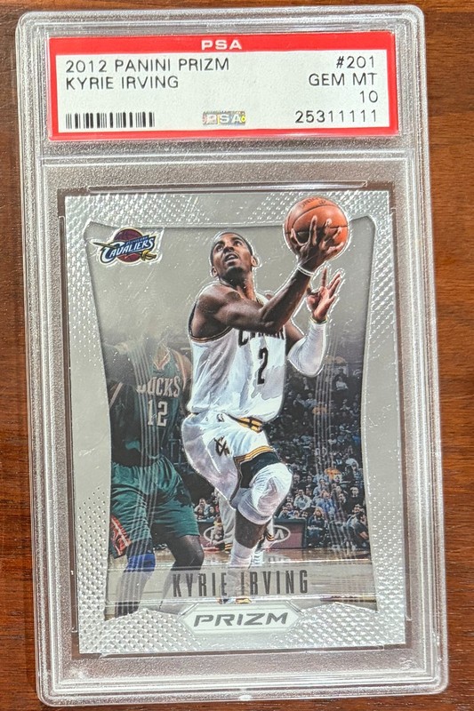 Panini 2012-13 Prizm Kyrie Irving Rookie Base Set PSA 10 Cavaliers #201