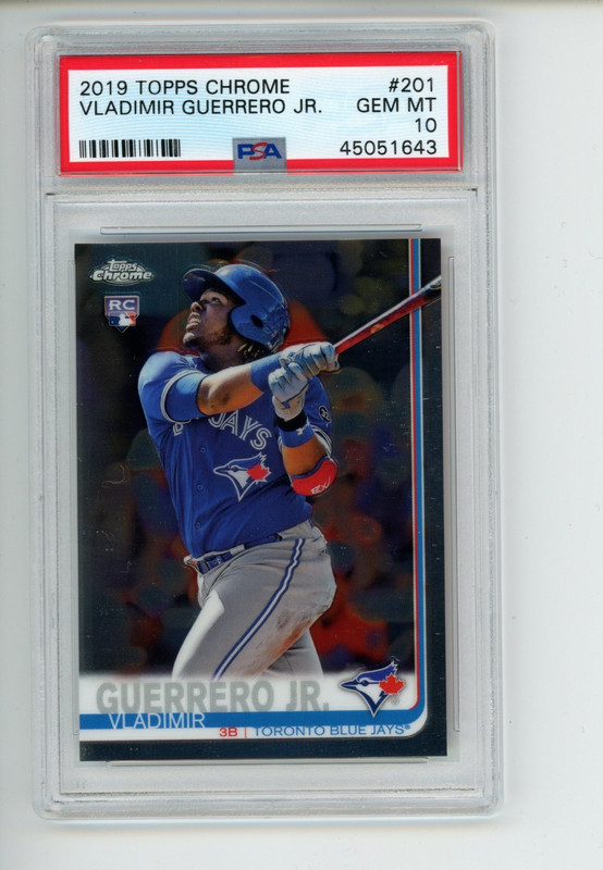 2019 Topps Chrome Vladimir Guerrero Jr #201 Rookie RC Toronto Blue Jays PSA 10