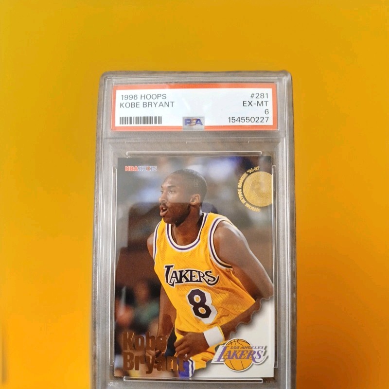 1996-97 NBA Hoops - Rookies Kobe Bryant #281 (RC) PSA6