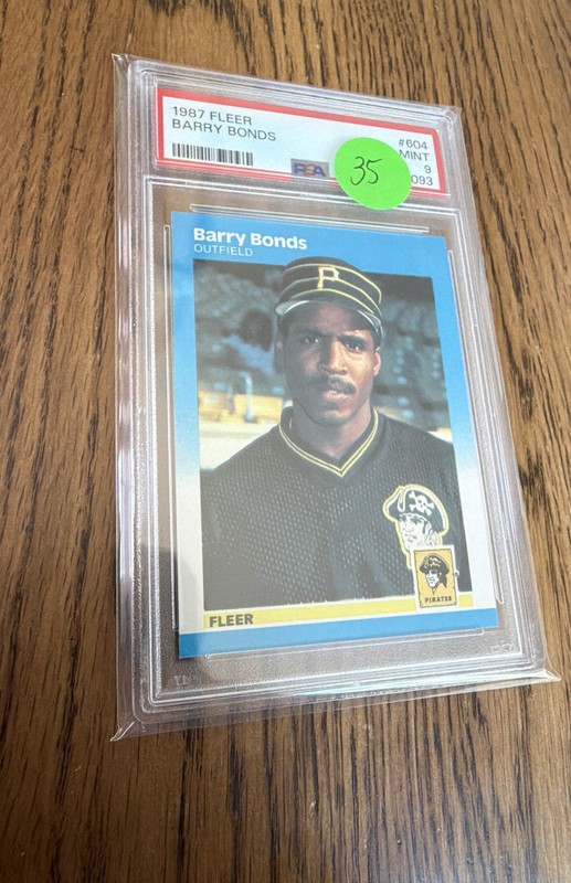 1987 Fleer - Barry Bonds #604 (RC) Rookie Card PSA 9