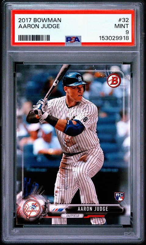 2017 Bowman - Aaron Judge #32 (RC) PSA 9 