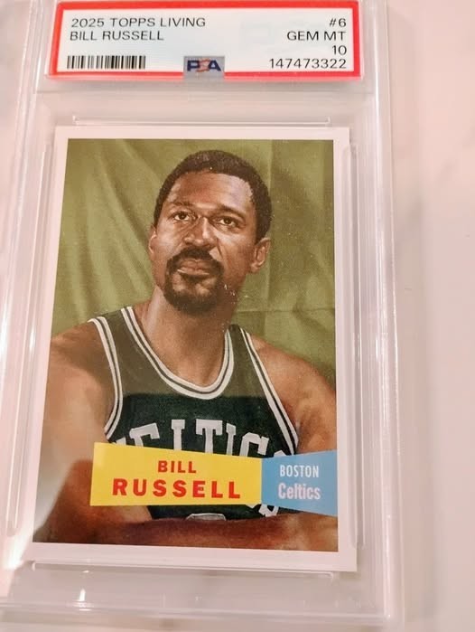 2025 Topps Living Bill Russell #6 "RARE - Low Pop" PSA 10 GEM MINT