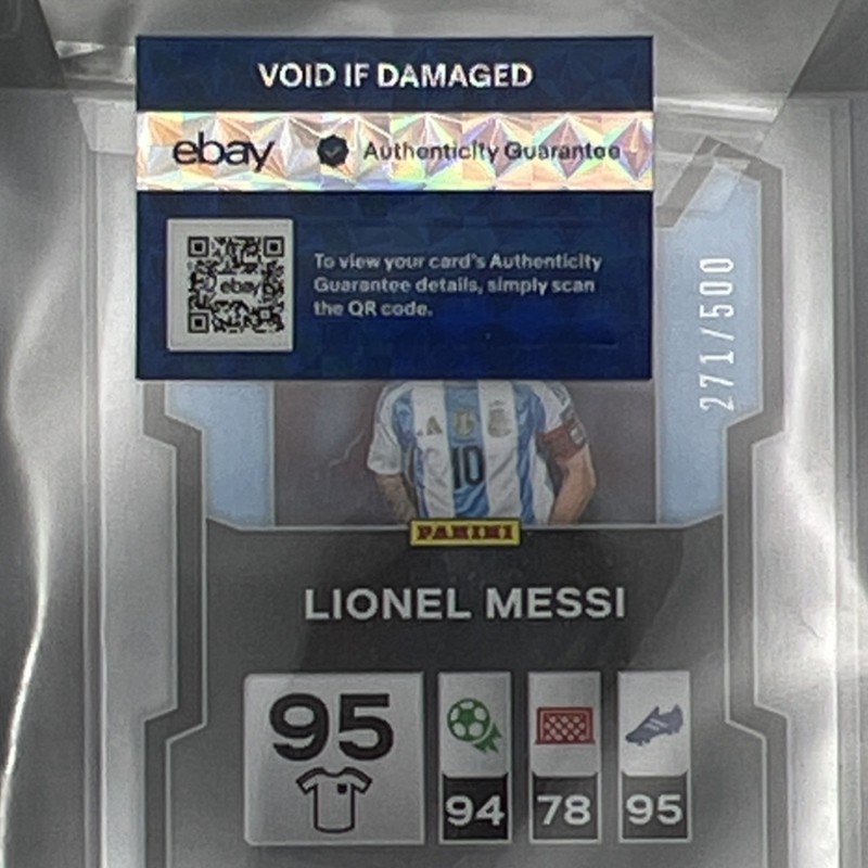 AUTHENTICATED Lionel Messi #1 , 2026 FIFA Panini Monopoly Gold Shimmer Prizm