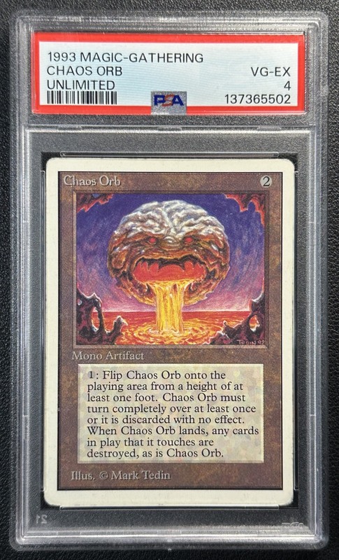 CHAOS ORB PSA 4 1993 MAGIC: THE GATHERING MTG UNLIMITED #NNO 5502