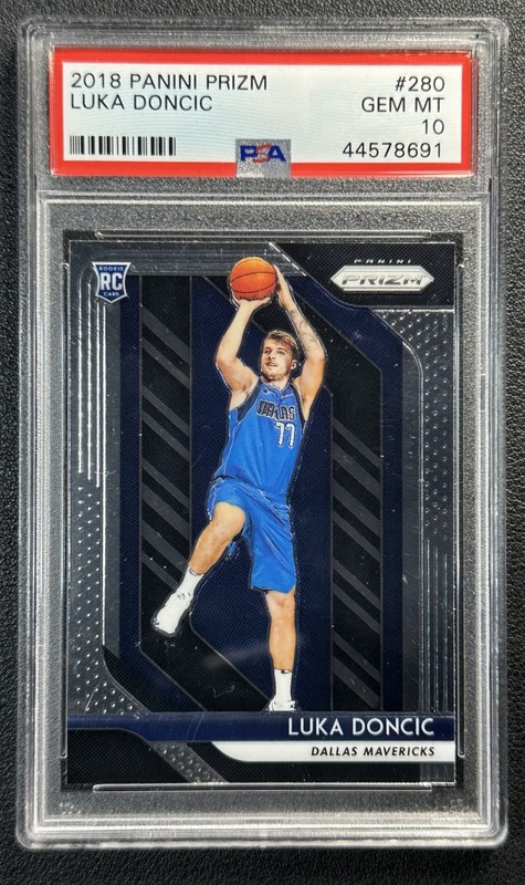 LUKA DONCIC PSA 10 2018-19 PANINI PRIZM #280 ROOKIE RC MAVERICKS 8691