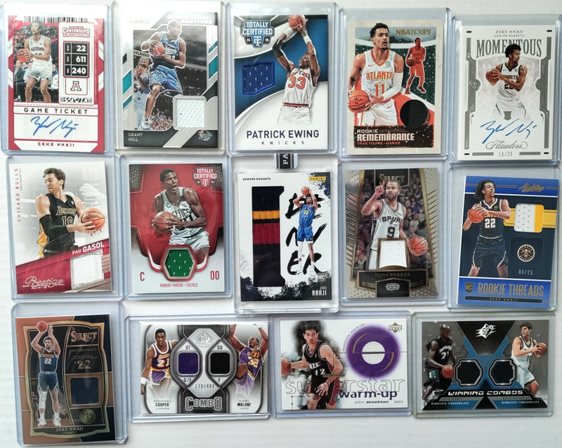 14x Auto Patch LOT /10 /25 Ewing FLAWLESS Autograph GARNETT Trae ROOKIE /49 /99